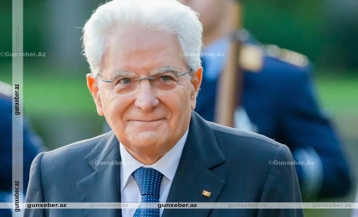 İtaliya Prezidenti Sercio Mattarellanın Bakıda rəsmi qarşılanma mərasimi keçirilib