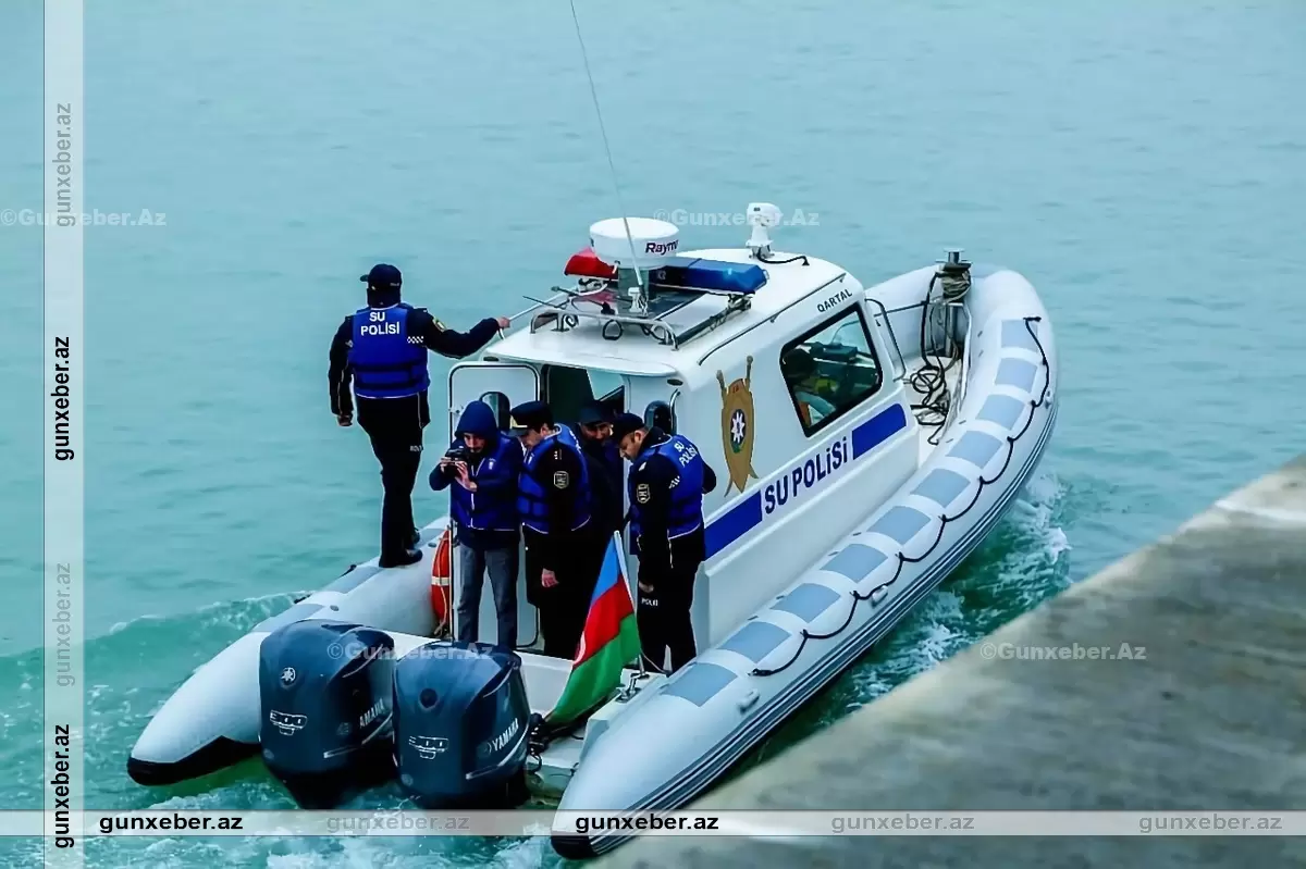 Su polisi Xəzər dənizində brakonyerlik edən şəxsi saxladı