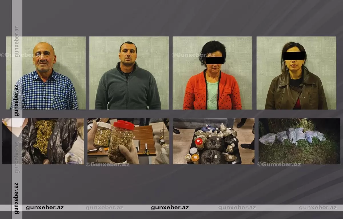 Oğuz polisindən ƏMƏLİYYAT: Narkotik satan ata, ana, oğul və gəlin SAXLANILDILAR