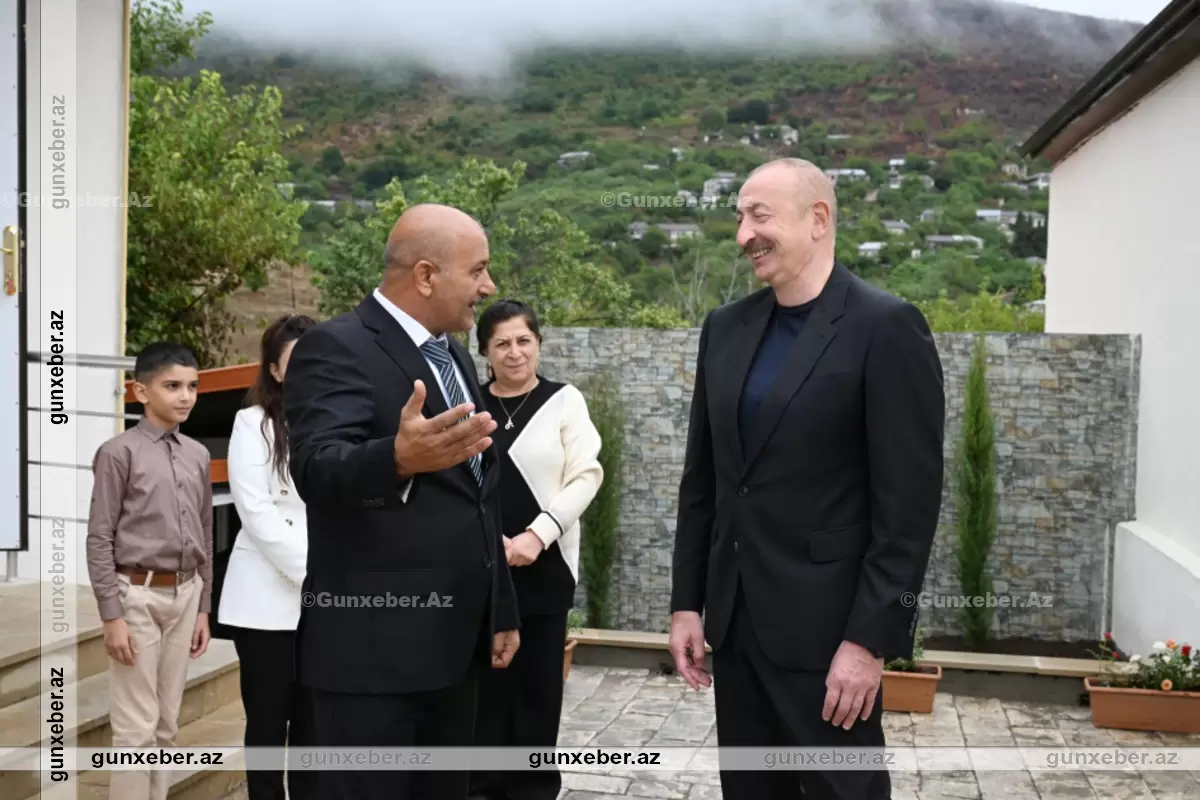 Prezident İlham Əliyev Xocavənd rayonunun Sos kəndində olub