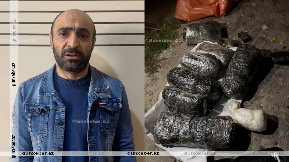 Qaradağda narkokuryerin saxlanılma GÖRÜNTÜLƏRİ