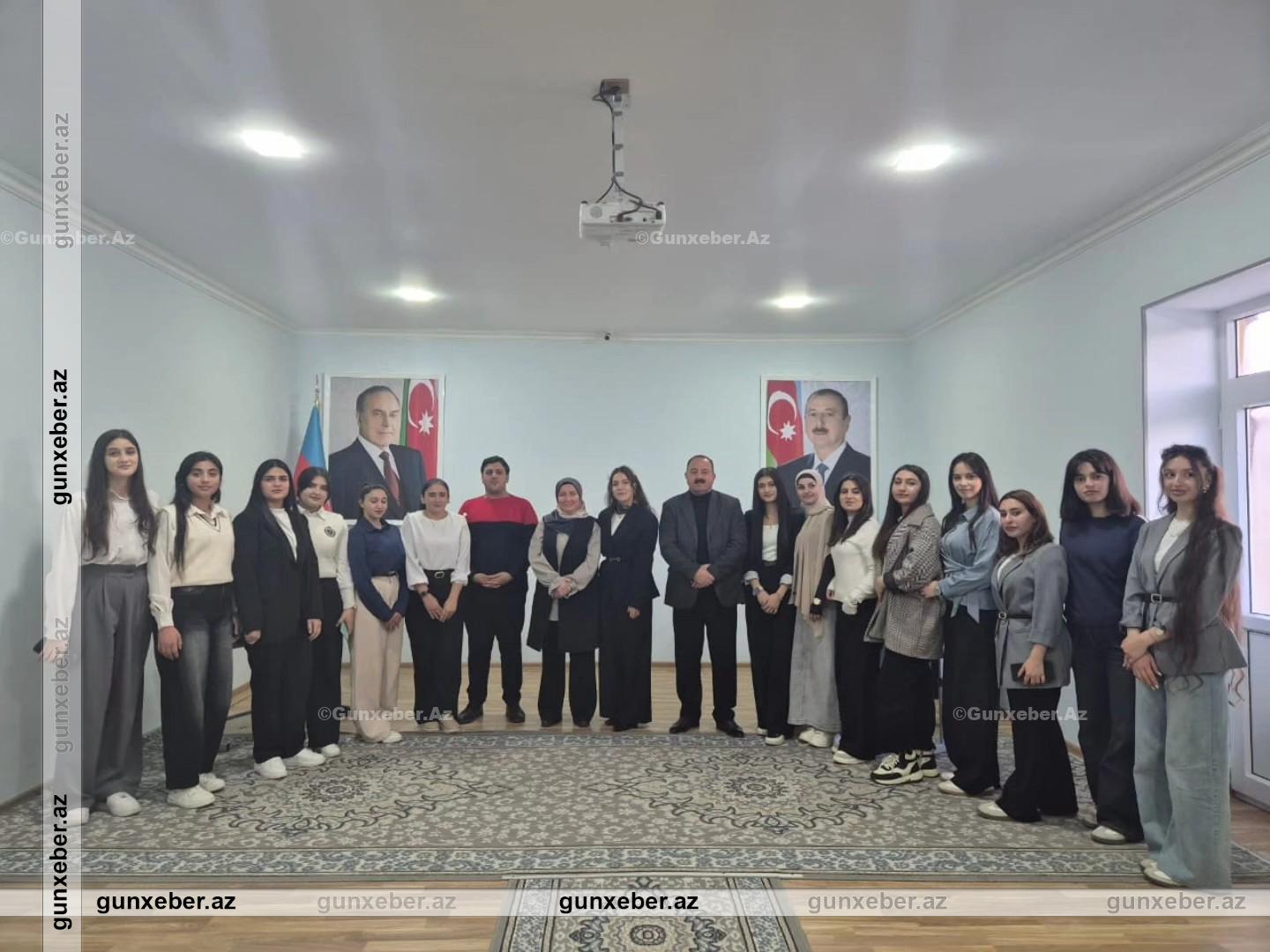 İsmayıllı Dövlət Humanitar və Texnologiya Kollecində elmi-praktik yönümlü açıq dərs keçirildi