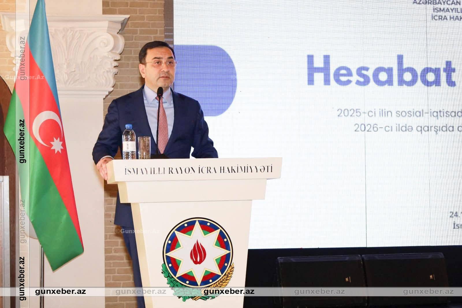 İsmayıllı Rayon İcra Hakimiyyətinin başçısının 2025-ci ilin yekunlarına və 2026-cı ildə qarşıda duran vəzifələrə həsr olunmuş hesabat yığıncağı keçirilib